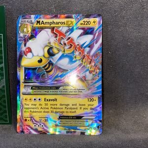 M Ampharos EX 28/98 XY Ancient Origins Mega EX Ultra Rare Holo 220 HP 120+